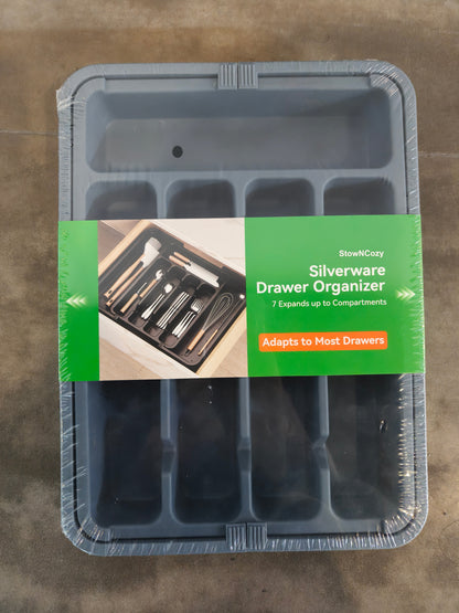 StowNCozy Adjustable & Expandable Silverware Organizer